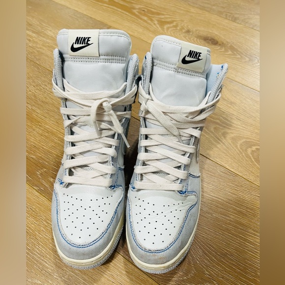 NIKe Dunk high 1985 Royal Blue Denim Sneaker's. Size 9US. Can fit 7~8US - Picture 3 of 10